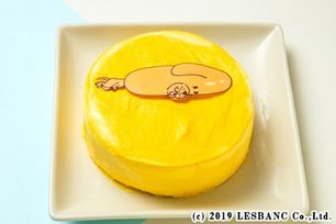 韓国ケーキ 4号 イエロー いちご 丸のキャラクターケーキ 12cm センイルケーキ
