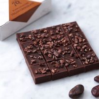 ×【ハイカカオ70% カカオニブ】 ヴィーガン生チョコレート ※乳製品、乳化剤、白砂糖不使用《ヴィーガンスイーツ》《グルテンフリー》《アレルギー配慮》