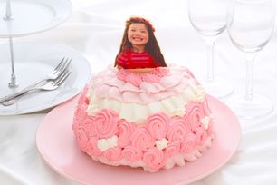 みんなプリンセス⁉ 写真プレート付きドールケーキ 4号