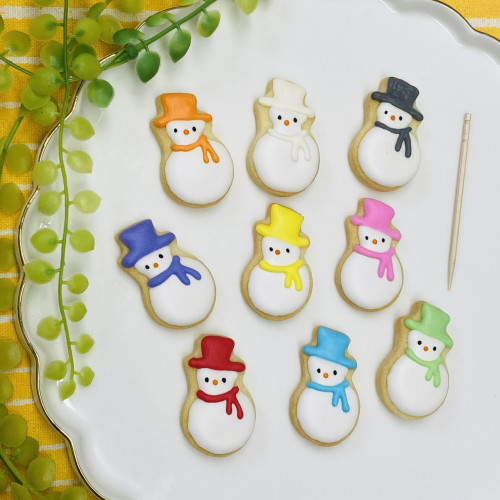 ミニ雪だるま9個セット（* le ciel bleu * ～青空～） | Cake.jp