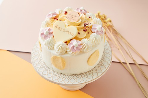 マンゴーのお花ケーキ 6号 18cm