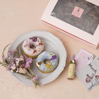 贈り物に最適！ gmgmのお花の焼きドーナツ スワッグギフトBox Mini ドライフラワーの花束とのセット  母の日2024