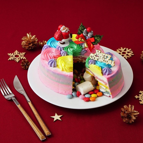 お菓子が飛び出す！ギミッククリスマスケーキ 5号 クリスマス2022
