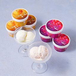 ルビーロマンアイスクリーム 加賀しずくアイスクリーム 100ml 6個（各3個ずつ）セット 母の日2024