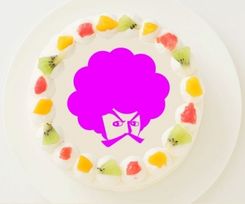 【こーじTV】丸型写真ケーキ 3号 9cm