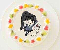 【1D&ゆーぽん】丸型写真ケーキ 3号 9cm