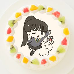 【1D&ゆーぽん】丸型写真ケーキ 3号 9cm