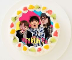 【いおりくんTV】丸型写真ケーキ 3号 9cm