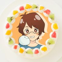 【mkのゲーム実況ch】丸型写真ケーキ 3号 9cm