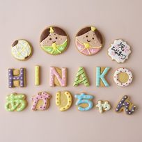 ひな祭り 文字入りアイシングクッキー