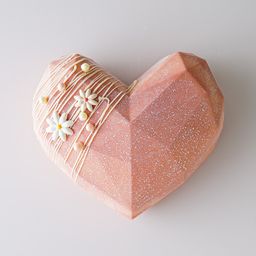 【ジャパンケーキショー東京 優勝 向井 聡美氏 監修】Jewelry Heart Mousse ～Coral pink～