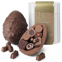 【チョコレートの名店ホテルショコラ】エクストラシックエッグ【ロッキーロードトゥキャラメル】