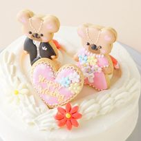 ウエディングケーキ 生デコ5号