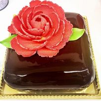 花のチョコレートケーキ 4号