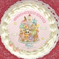 【メッセージ入り】プリケーキ(集合)【特典缶バッジ付き】[iii あいすくりん] 5号 15cm