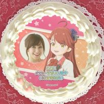 【写真メッセージ入り】プリケーキ(あいな)【特典缶バッジ付き】[アイドールズ！] 5号 15cm