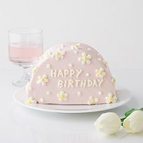 【生クリームもOK♪】ハーフケーキ《センイルケーキ》ピンクorブルー 15cmハーフ 