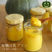 【期間限定】有機豆乳プリン（かぼちゃ6個）《ヴィーガンスイーツ》《グルテンフリー》