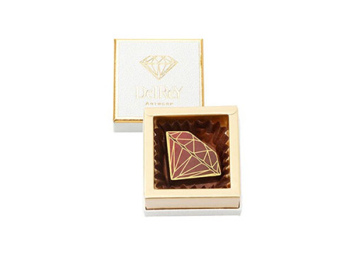 【DelReY】ダイヤモンドショコラ 1個入BOX（レッドダイヤモンドダーク）