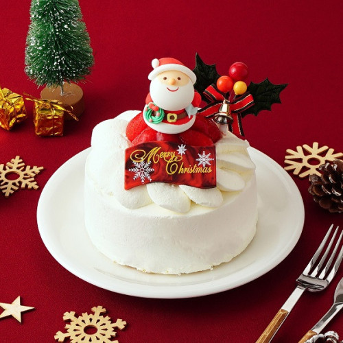  4号 【12cm】クリスマスイチゴ生デコレーションケーキ クリスマス2023