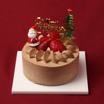 クリスマス生チョコイチゴデコレーションケーキ 4号 12cm クリスマス2024