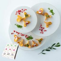 【KINEEL】ルフル3種セット（バニラ・抹茶・マロン）《8個入1箱×3種》/ 京都からお届け♪お花の形のかわいいラングドシャスイーツ（焼菓子24個セット）