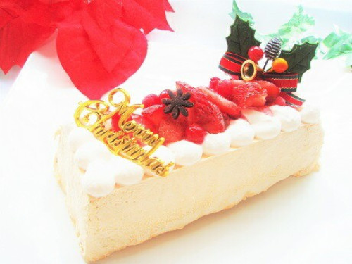 【低糖質・糖質制限スイーツ】いちごの濃厚半熟チーズケーキのクリスマスケーキ 【クリスマス2022】