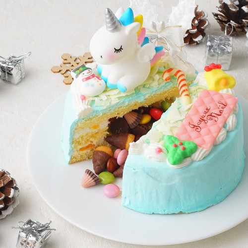 ユニコーン ギミックケーキ（色の変更可） 4号 12cm クリスマス2022