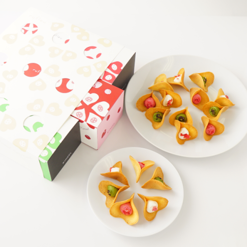 【KINEEL】ルフル3種セット（バニラ・抹茶・ベリーベリー）《8個入1箱×3種》/ 京都からお届け♪お花の形のかわいいラングドシャスイーツ