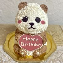 パンダの立体ケーキ ぱんだ ホイップ&ガナッシュクリーム 動物ケーキ
