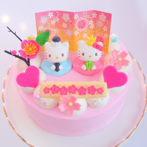 キティちゃんのひなまつりケーキ 5号