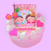 【ひなクッキー】のひなまつりケーキ