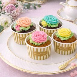 【特別ギフトに】✿食べられるお花のカップケーキ＜4個セット＞/ホワイトデー2026