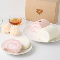 【春限定】天使の桜ロールケーキ＆天使のホワイトロールセット 米粉ロールケーキ グルテンフリー   