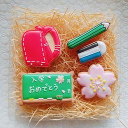 【入学・卒業祝ギフトセット】ランドセルのアイシングクッキー