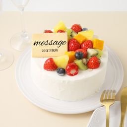 無添加 生デコ フルーツデコレーション 4号 12cm