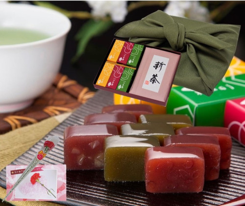 【京都 きよ泉】  新茶と一口ようかんセット 2022年産 新茶 3種の一口羊羹 送料無料