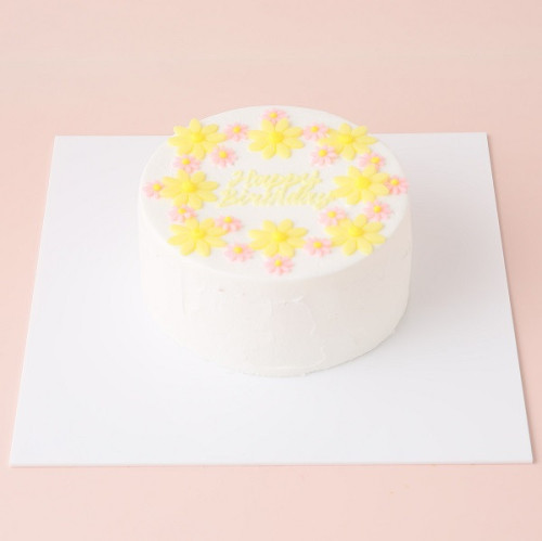 ☆Custom Cake Maker☆カスタマイズケーキ｜丸形｜フラワー 3号