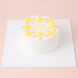 ☆Custom Cake Maker☆カスタマイズケーキ｜丸形｜フラワー 3号