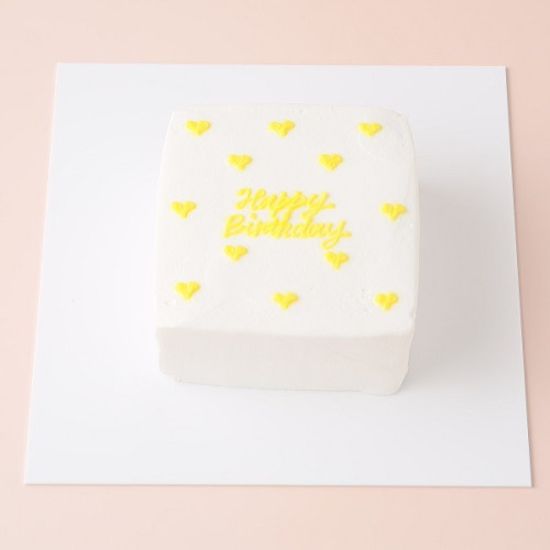 ☆Custom Cake Maker☆カスタマイズケーキ｜四角形｜プチハート 3号