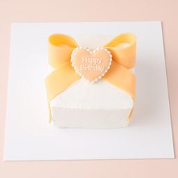 ☆Custom Cake Maker☆カスタマイズケーキ｜四角形｜リボン 4号