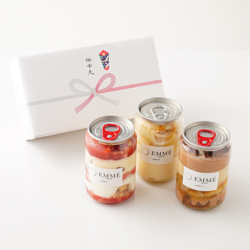 【パティスリーラヴィアンレーヴ】表参道の人気スイーツ店 EMME監修のケーキ缶 小サイズ250ml 3缶入 （薔薇とイチゴ缶、モンブラン缶、オペラ缶、全…