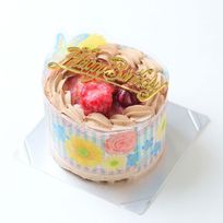 チョコ生クリーム苺 苺サンド ベルギー産チョコレート・北海道の生クリーム・小麦粉・バター100％使用 3号（直径約9cm）お急ぎ便対応（バースデーオーナメント＋キャンドル＋ポストカード）  お試し価格品