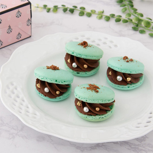 【Q-pot CAFE.】チョコミントマカロンセット（4個）