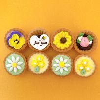 お名前入れ可能 お花のプチタルト 8個入り《冷凍便送料無料》