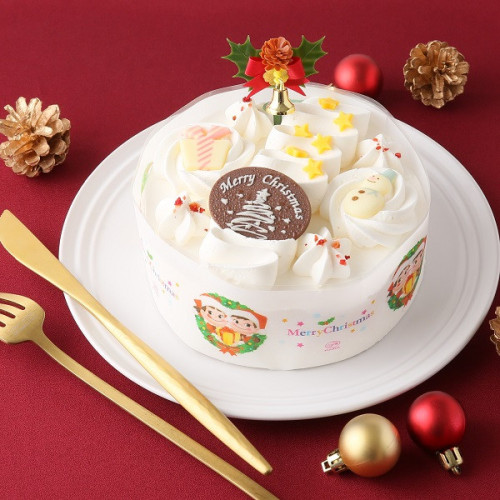 【Cake.jp&不二家限定】クリスマスバターケーキ 5号 14.5cm クリスマス2022