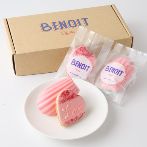 【BENOIT(ブノワ)】Cake.jp限定バレンタイン ローズとフランボワーズのマドレーヌ＆カソナードクッキー5個入