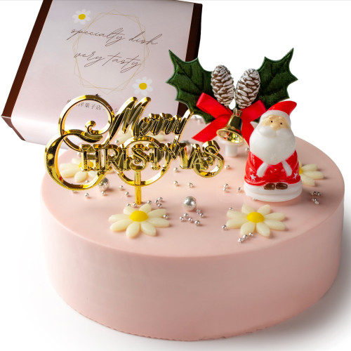 魔法洋菓子店ソルシエ クリスマスケーキ コレクション 2023 センイルケーキ ピンククリーム 4号 13.5cm 2人～4人分 約270g クリスマス2023