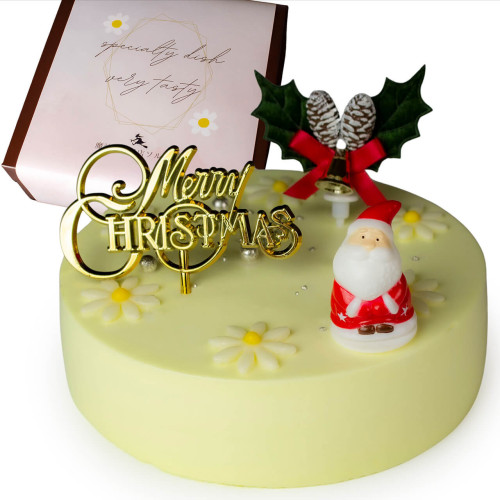 魔法洋菓子店ソルシエ クリスマスケーキ コレクション 2022 センイルケーキ イエロークリーム 4号 13.5cm 2人～4人分 約270g クリスマス2022