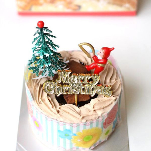 北海道生クリーム・小麦粉・バター ショコラデコ3号/生チョコ飾り/ベルギー産チョコ クリスマス2022